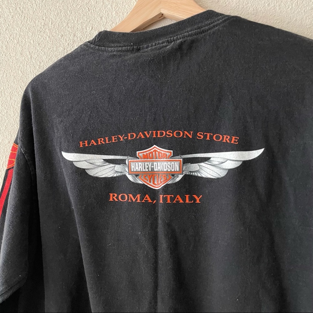 Vintage Italy Harley Davidson long sleeve shirt